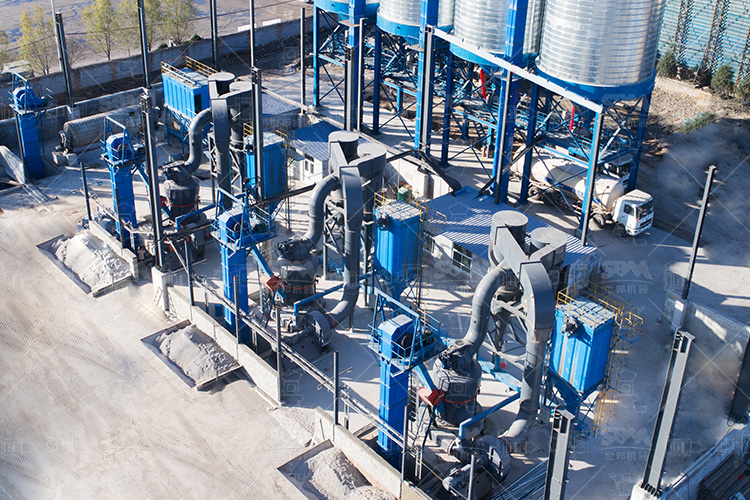 Shanxi produksi tahunan 400.000 ton batu kapur grinding lini produksi