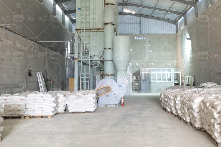 50.000 TPY jalur produksi penggilingan kalsium karbonat di Aljazair